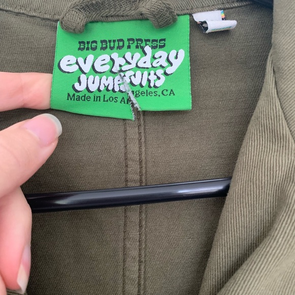 Big Bud press everyday jumpsuit in a olive green colour, size XS - Picture 4 of 4